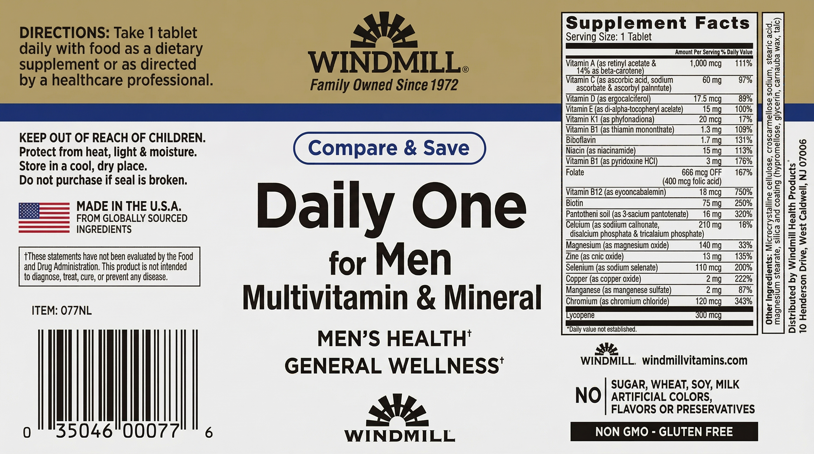 Daily One Men's Multivitamin Complete - Image 2 of 2