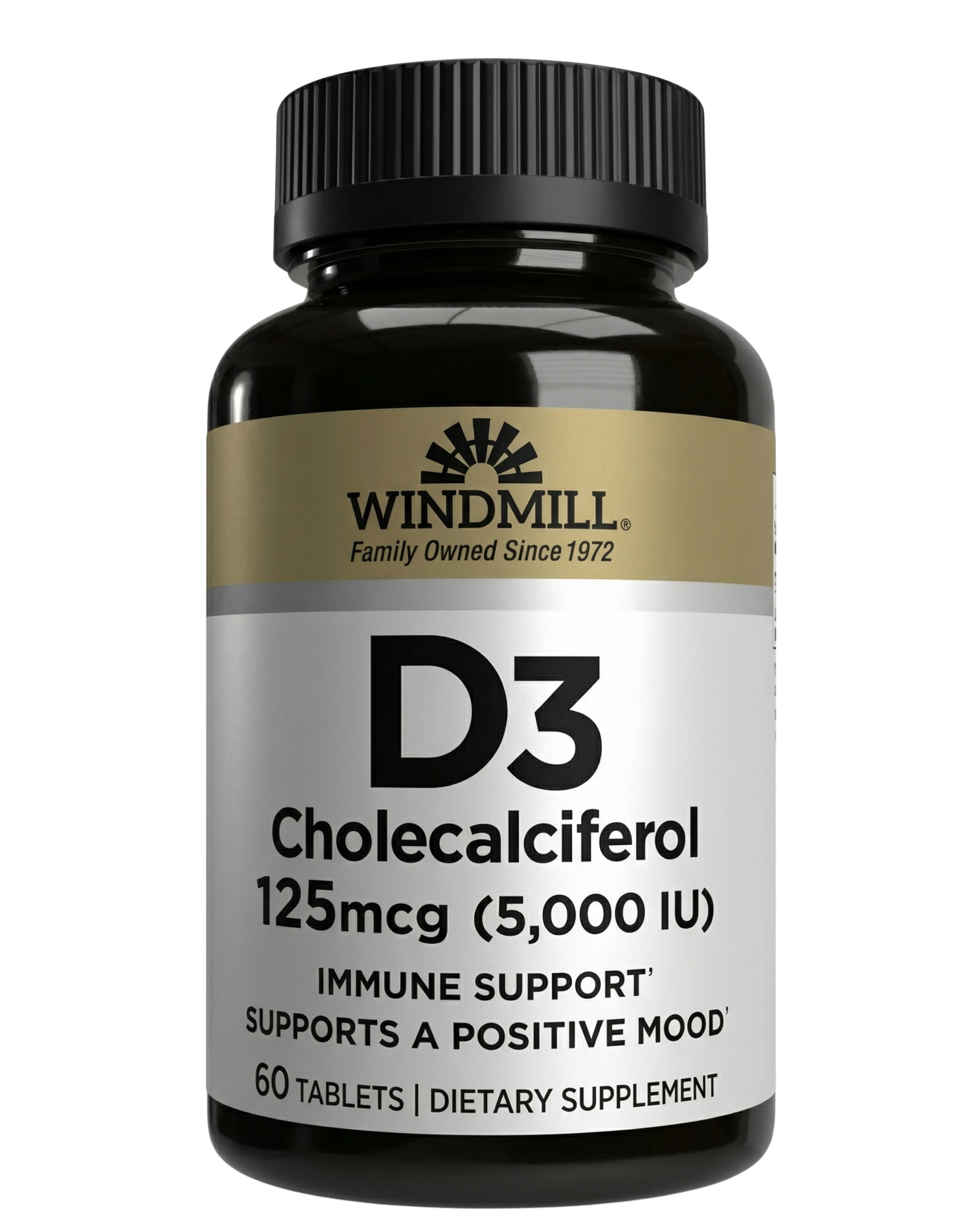 Vitamin D3 5000 IU Bone & Immune Support - Image 1 of 2