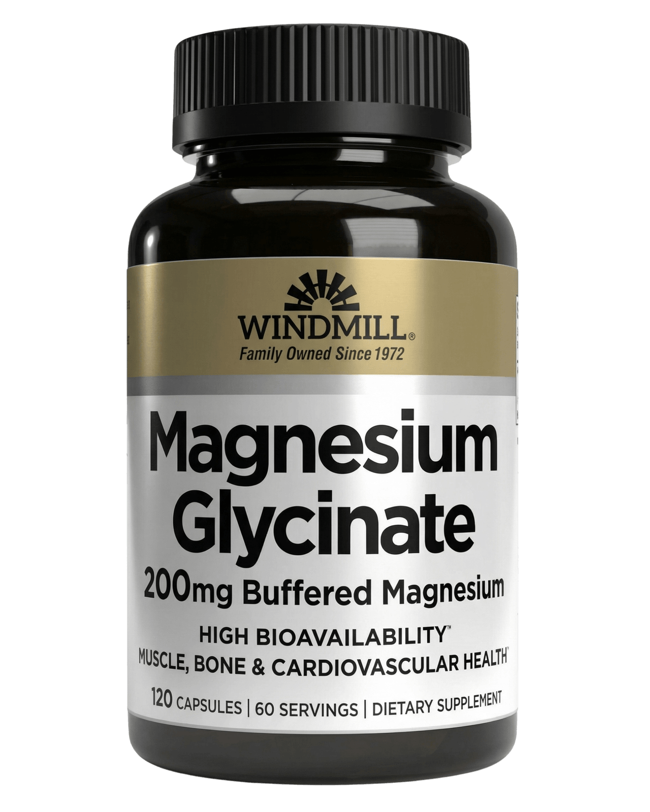 Magnesium Glycinate 200mg Capsules 120ct