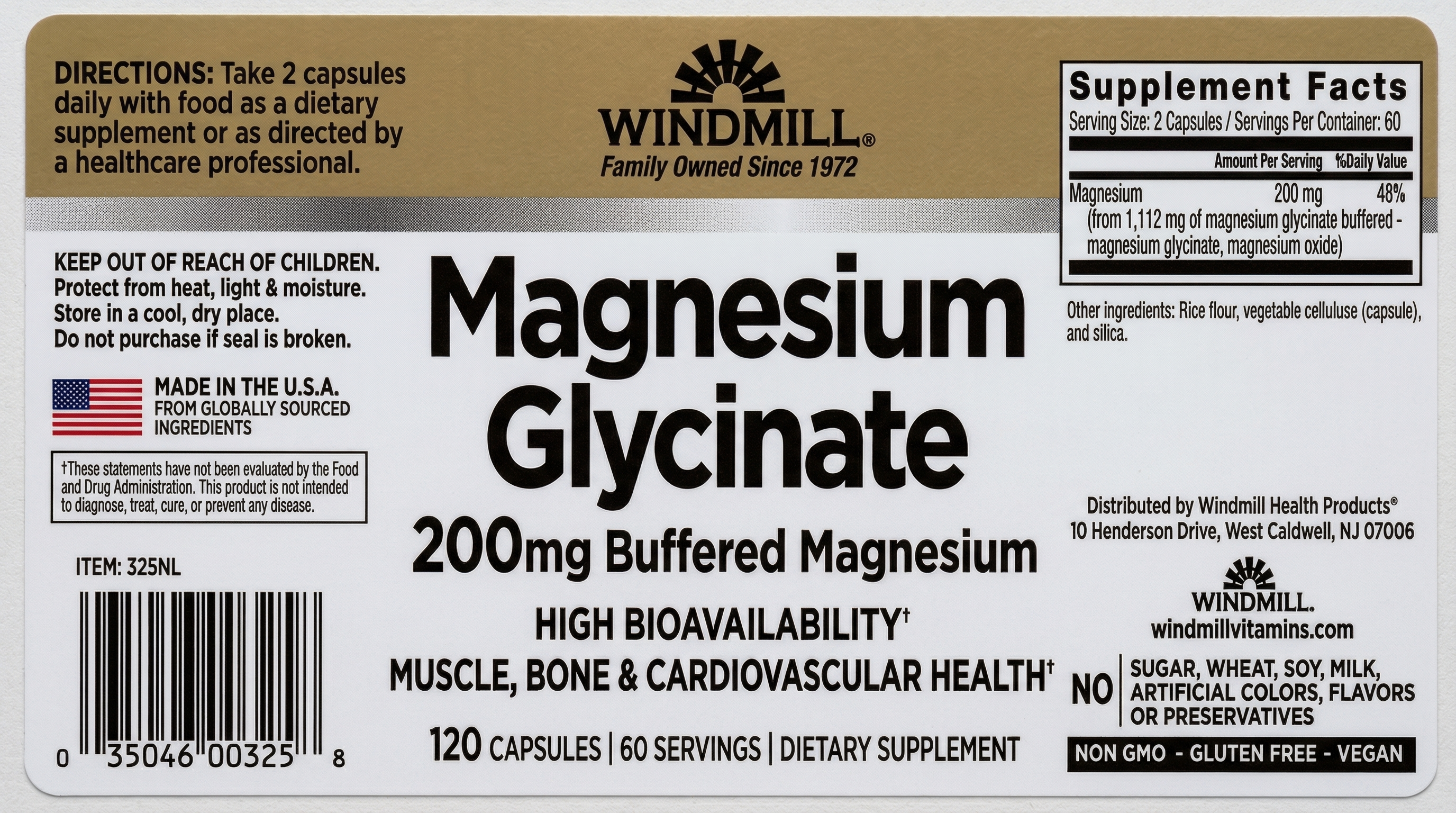 Magnesium Glycinate 200mg Muscle & Sleep Support - Image 2 of 2
