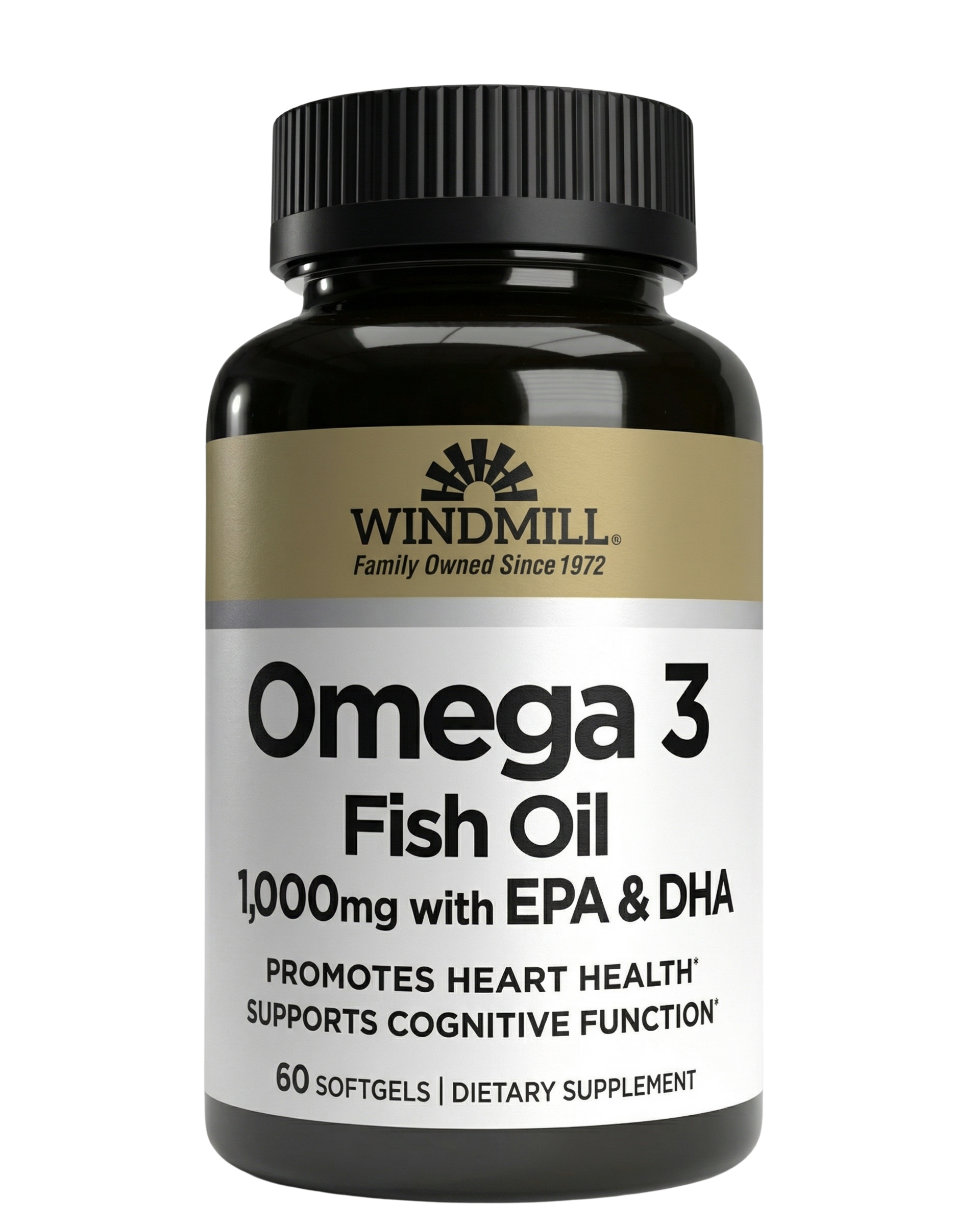Omega-3 EPA Fish Oil 1000mg Heart Health (60 Softgels)