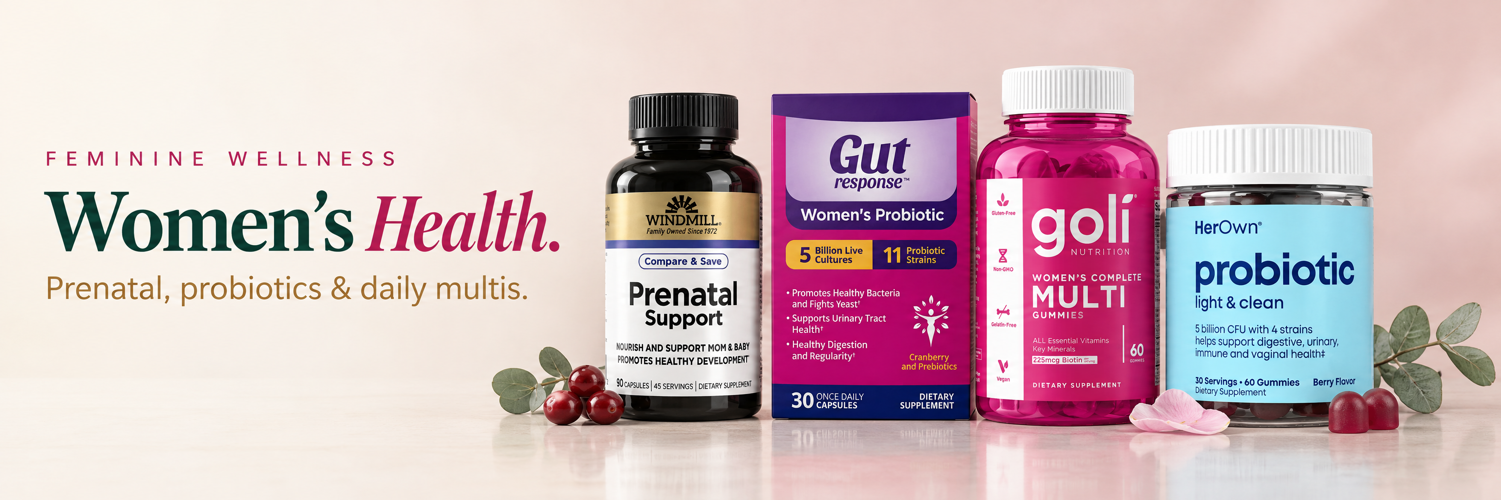 Women's Health — prenatal, probiotics and daily multis