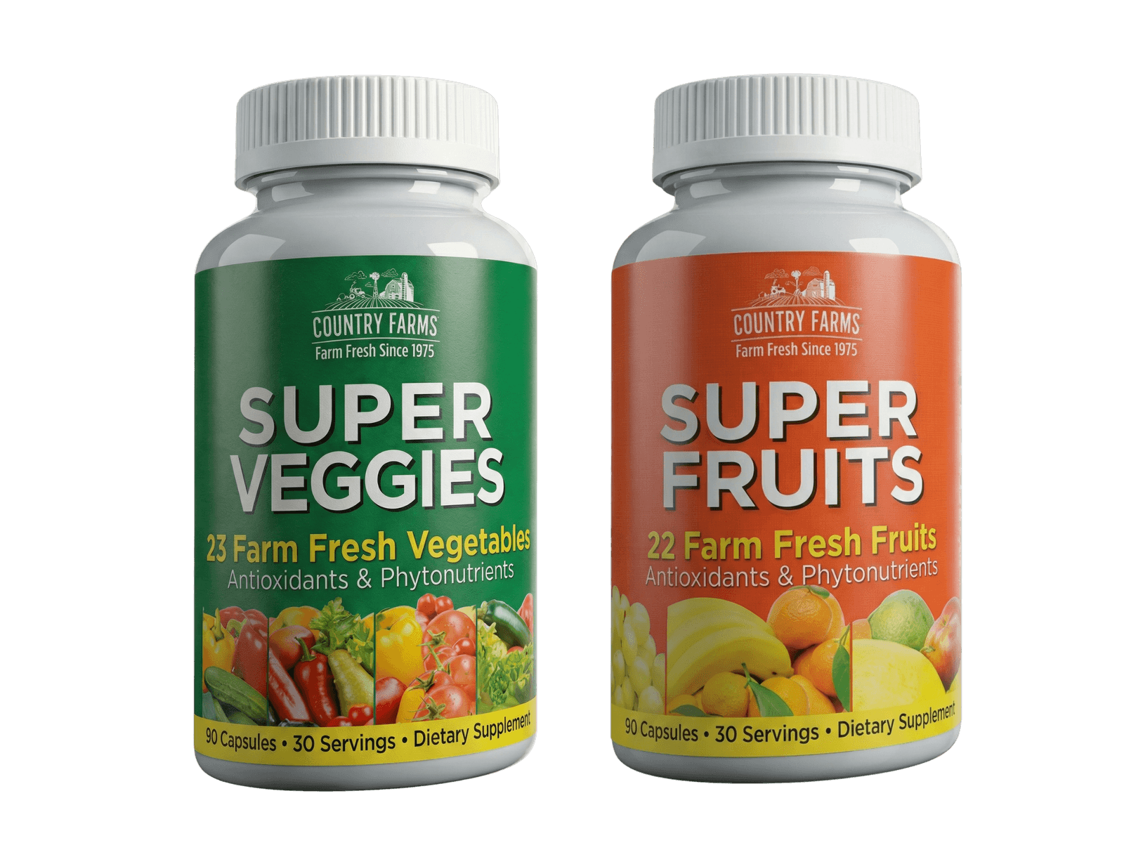 Country Farms Super Fruits & Veggies Capsules 90ct