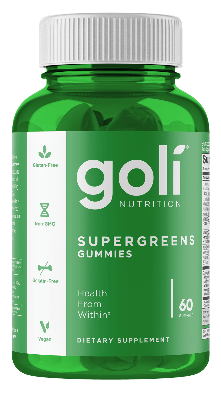Goli Supergreens Gummies 60ct - Image 1 of 9