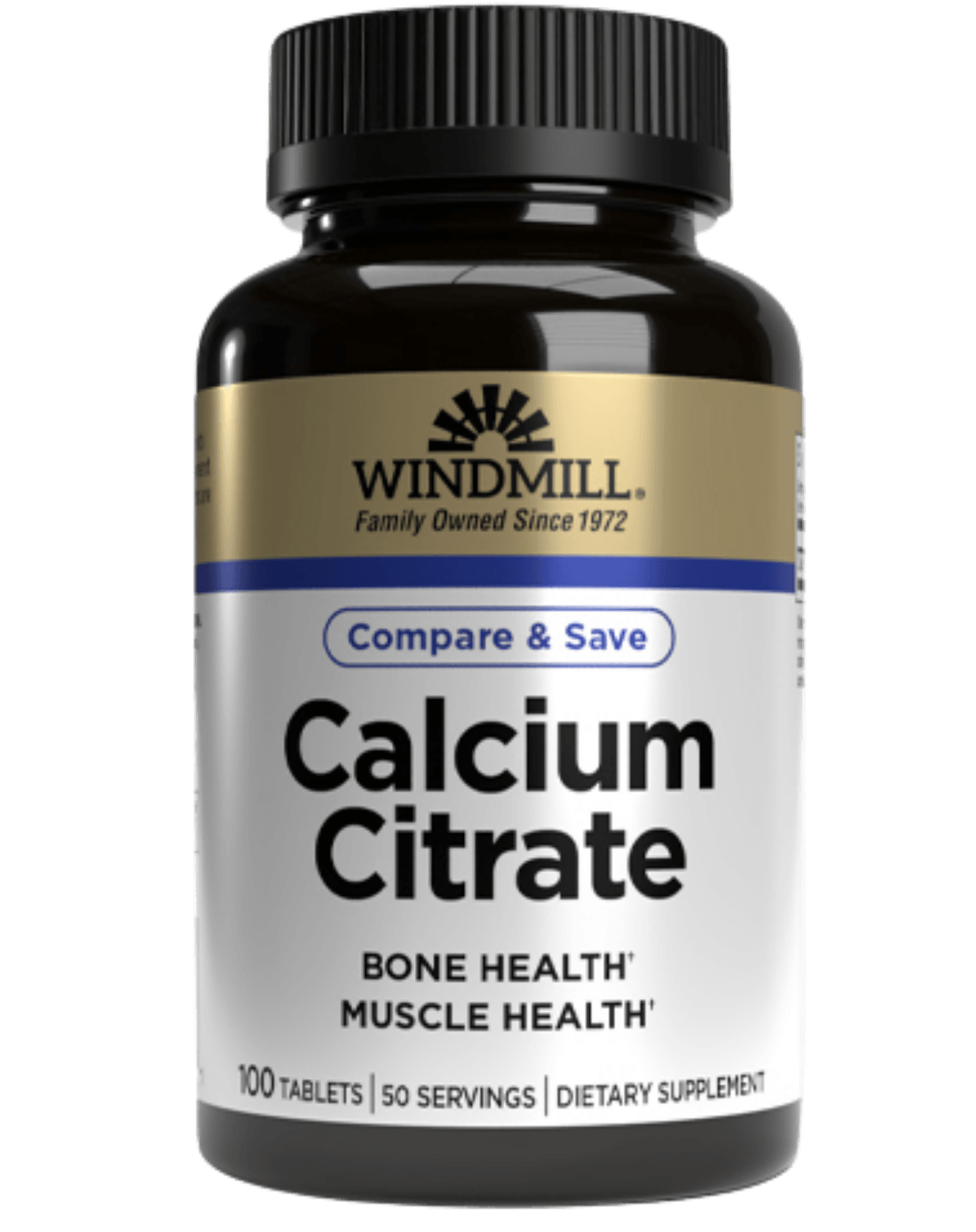 Windmill Calcium Citrate Bone & Teeth Support Tablets 100ct