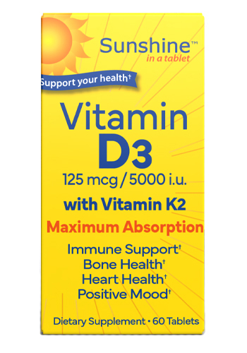 Vitamin D3 5000 IU with Vitamin K2 Bone Health - Image 1 of 1